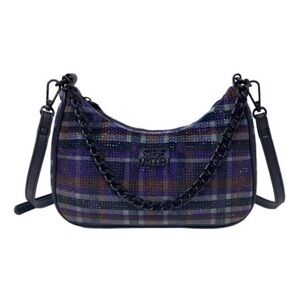 Steve Madden Plaid Bpauli Rhinestone Purse